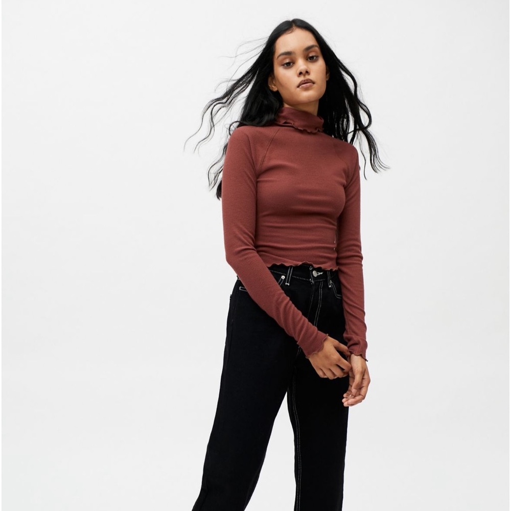 Out From Under Trina Seamed Turtleneck Top